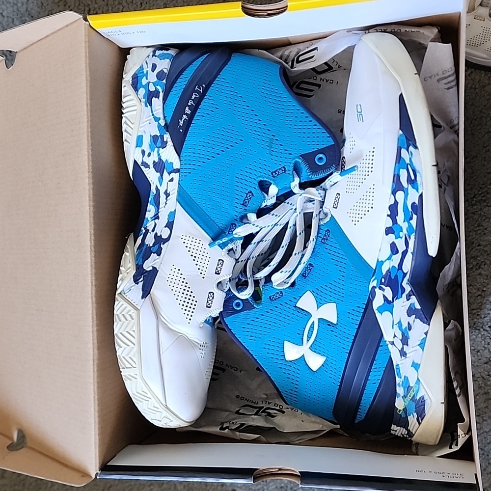 Under Armour Curry 2 White/Blue